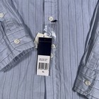 Polo Ralph Lauren Dress Shirt Blue White Striped Long Sleeve Button Up Men s Xl