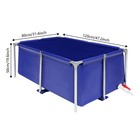 Blue Cuboid Canvas Fish Pond Aquarium Fish Water Tank Coating Koi Breeding Pond