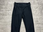 Under Armour Leggings Womens Medium Black Ua Compression Capri 1309652 Crop