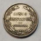 1919 Nicaragua 5 Centavos  Low Mintage Copper nickel Coin - Km 12 - Mx-n19c