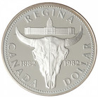 1982 Canada Silver Double Dollar Proof Set Regina -  375 Oz  Silver