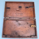 Antique Instrument Case Brown   Sharpe Rose Polytechnic Institute Wood Empty