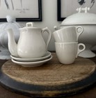 Vintage Ironstone Childs Tea Set   Play Dishes   Tea Pot cups saucers Bundle