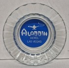 Vintage Las Vegas Hotel Ashtray Lot Of 3 - Hilton  Aladdin  And Riviera Exc Cond