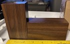 Vintage Lot Of 2 Wood Trophy Columns Centers  Wood Stands 4 1 8 X 2 1 4    Walnut