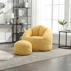 Bedding Bean Bag Sofa Chair With Footrest Foam  Comfy Modern Lounge Seat  Cozy M