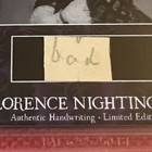 Florence Nightingale Handwritten Word Cut From A Beckett Autograph Signed Letter