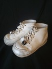 Vintage Leather Baby Shoes White High Top