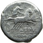 008 Roman Silver Coin Currency Republic Ar Denarius Roma   Nike Avf