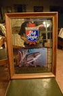Vintage 1992 Heileman s Old Style Beer Mirrored Bar Sign With Brook Trout