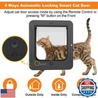 Smart Cat Door  Microchip Cat Door With 3 Collar Sensor Keys And Remote Contr