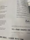 1954 Vtg Tri-par Radio Co  Catalog - Chicago - Zenith - Magnavox - Lionel Train