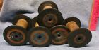   Lot  2 - 5 Vintage Wooden - Industrial Textile Bobbins Spools - 3 7 8  High