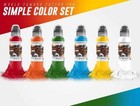 6 Count Professional Tattoo Ink - Non-toxic  Purified   Safety Sealed Bottles