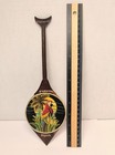 Vtg Amazonas Brazil Mini Wood Carved Boat Paddle Painting Souvenir Handmade