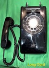 Western Electric  Bell System Black 554 Wall Phone  Polished   Working Telephone