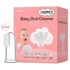 102pcs Baby Tongue   Gum Cleaner Set  Infant Oral Care Kit  Finger Toothbrush In
