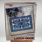 Wonderart Caron Latch Hook Kit Antique Blue 24  X 34  Rug 4379 New