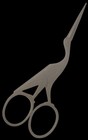 1800s  19th Century  Forged Stork Embroidery Scissors Marked  A  Field   Co 