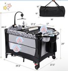 5-in-1 Baby Crib Bassinet  Sleeper  Pack Play  Changing Table