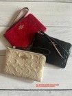 Coach Corner Zip Wristlet In Signature Leather Pick Color