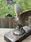 Vnt Philadelphia Manufacturing Co  Lacquered Brass Pheasant Statue bookend