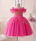 New Princess Aurora Sleeping Beauty Dress Girls Halloween Costume