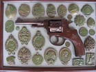 Imperial Russian   Soviet Military Badges 3d Wall Plaque Shadow Box With Revolve