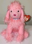 Ct  Ty Punkies - Flair The Pink Poodle Dog  8 Inch  Mwct Stuffed Animal Toy