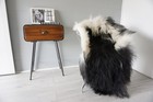 Genuine Rare Single Icelandic Sheepskin Rug   Natural Long Wool Rug   Sir34 Us