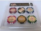 Lucky Las Vegas Poker Chip Magnet-set Of 6 Las Vegas Souvenir