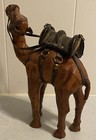 Vintage Leather Camel Statue
