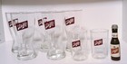 Vintage Schlitz Beer Barware Lot  5 Pilsner Glasses  2 Tumbler  Promo Flashlight