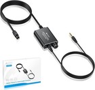 Portable Optical To 3 5mm aux Adapter-7 Ft Long-192khz Dac Converter-metal Sh   