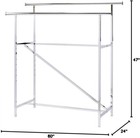 Clothing Rack Double Rail Bar Retail Clothes Salesman Garmet 300 Lbs
