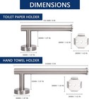 Bath Toilet Paper Holder  Hand Towel Holder  2 Pieces Bathroom Hardware