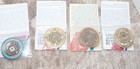 Lot Of 4 Us Coast Guard Challenge Coins New On Backing Cards Military Collect 