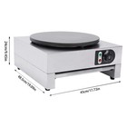 16in Commercial Hotplate Pancake Making Machine Non-stick Electric Crepe Maker 