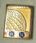        Continental Airlines 1 10 10k Employee Service Award Tie Pin  chelsea 