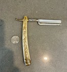 Antique Dubl Duck Golden Edge Straight Razor