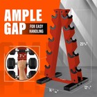 Yes4all A Frame Rack With 5 Tiers  Weight Storage For 5-25 Pound Dumbbells  Red