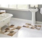 Pebbles Safari 24 In  X 40 In  Cotton 2-piece Bath Rug Set