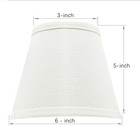 Small Lamp Shade Set Of 6 Chandelier Shades 3 X 6 X 5 White Linen Lampshade C   
