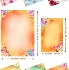 60 Pieces Cute Stationary Writing Paper And Envelope Set  2 Sides Colored  1 Sid