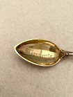 Towle Sterling Gold Wash Bowl Demitasse Spoon Engraved Marguerite 11 8 Gms