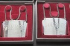 British Airways Concorde Airplane Sterling Silver Decanter Tag Set  8  See Descr