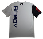 Reebok Ufc Jersey Shirt Mens Large White Black Athletic Training Tee Stained