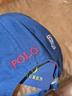 Nwt Polo Ralph Lauren Men s  p-wing  All Over Print Baseball Hat In Blue And Red