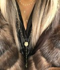 Beads Rosary Real 14k Solid Gold Virgin Mary Medal Cross Pendant Lariat Necklace