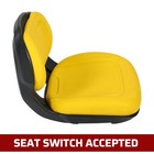 Yellow Plastic Seat For John Deere X380 X390 X384 X500 X530 X570 X580  am136044